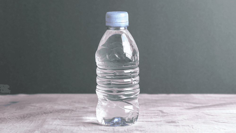 Water bottle to use to create a Dog Puzzle Feeder