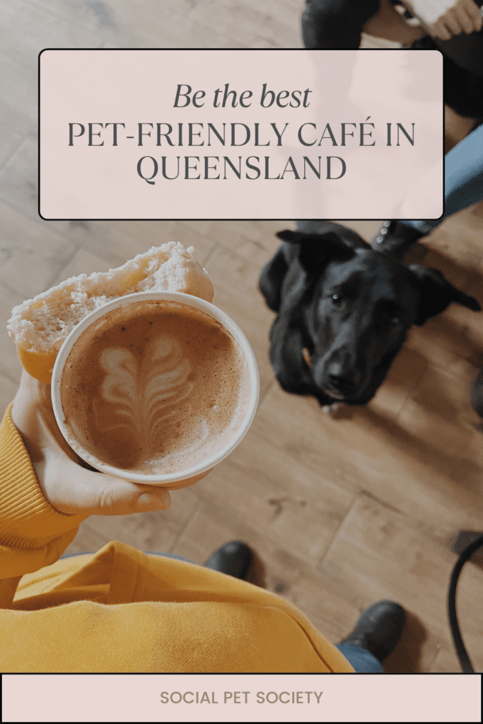 A dog sitting at the feet of a woman enjoying a cupcake and coffee at a cozy café, with a relaxed and welcoming atmosphere.