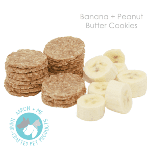 Photo of bananas and biscuits made of banana.