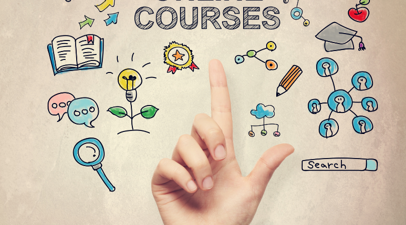 Image of a hand and drawing related to studying courses